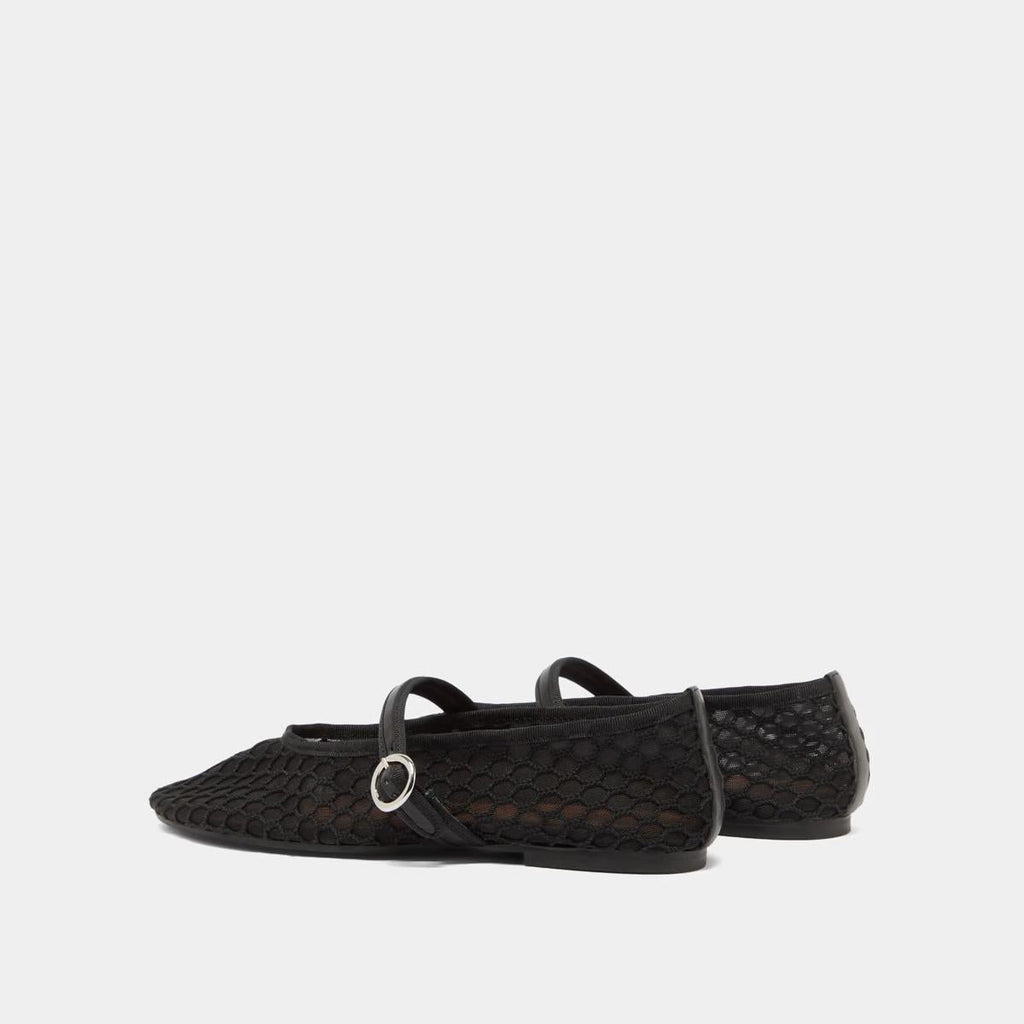 264- Deessia Mesh/cuir Noir-noir