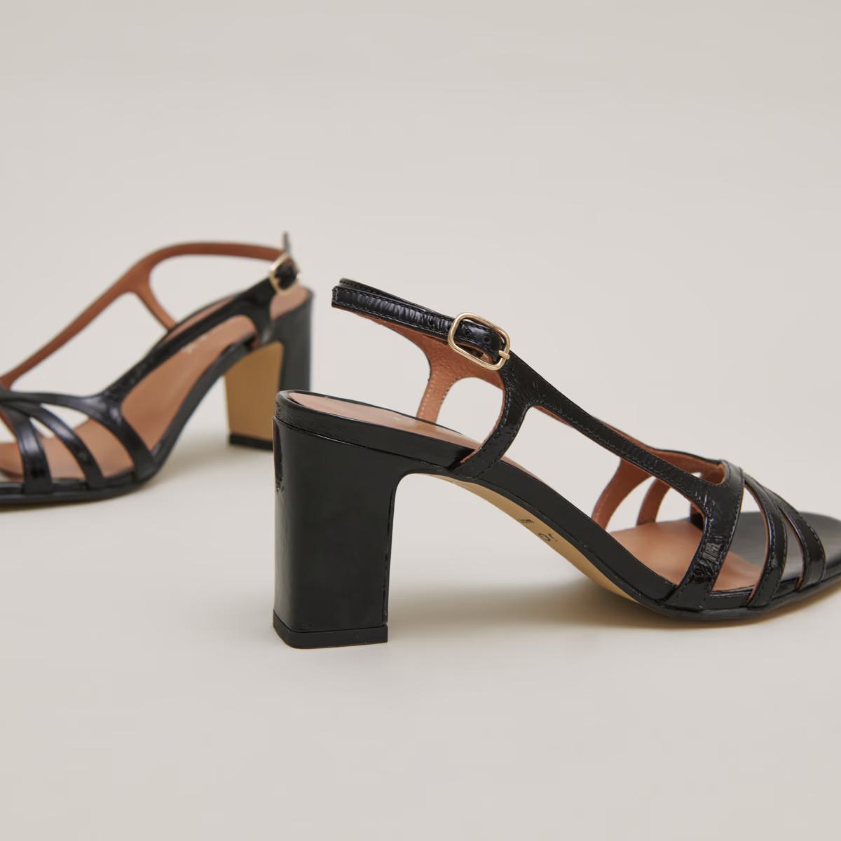 088- Vaiana Cuir Brillant Noir