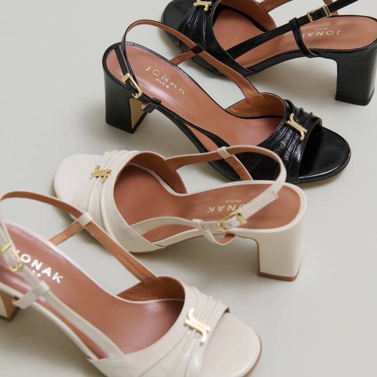 088- Victi Cuir Brillant Ecru