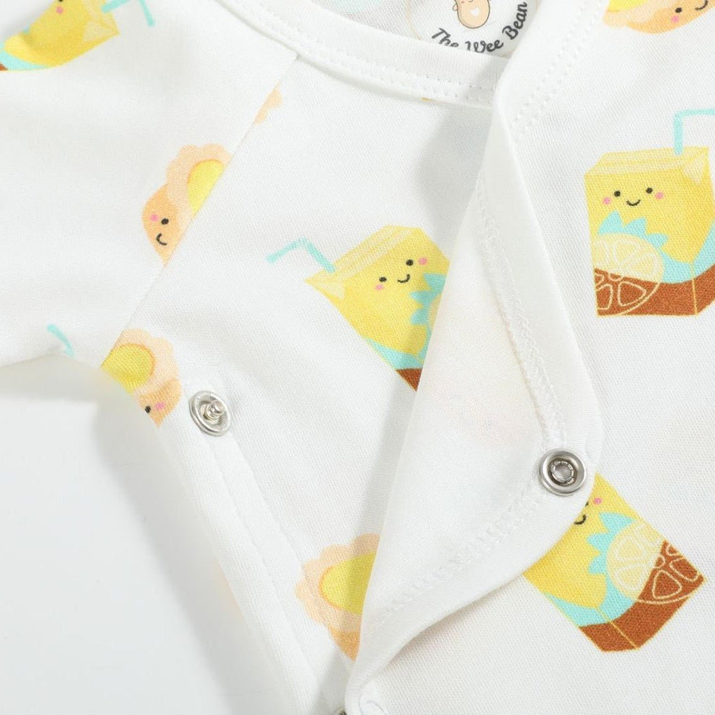 Organic Cotton Baby Onesie - Lemon Tea + Egg Tart