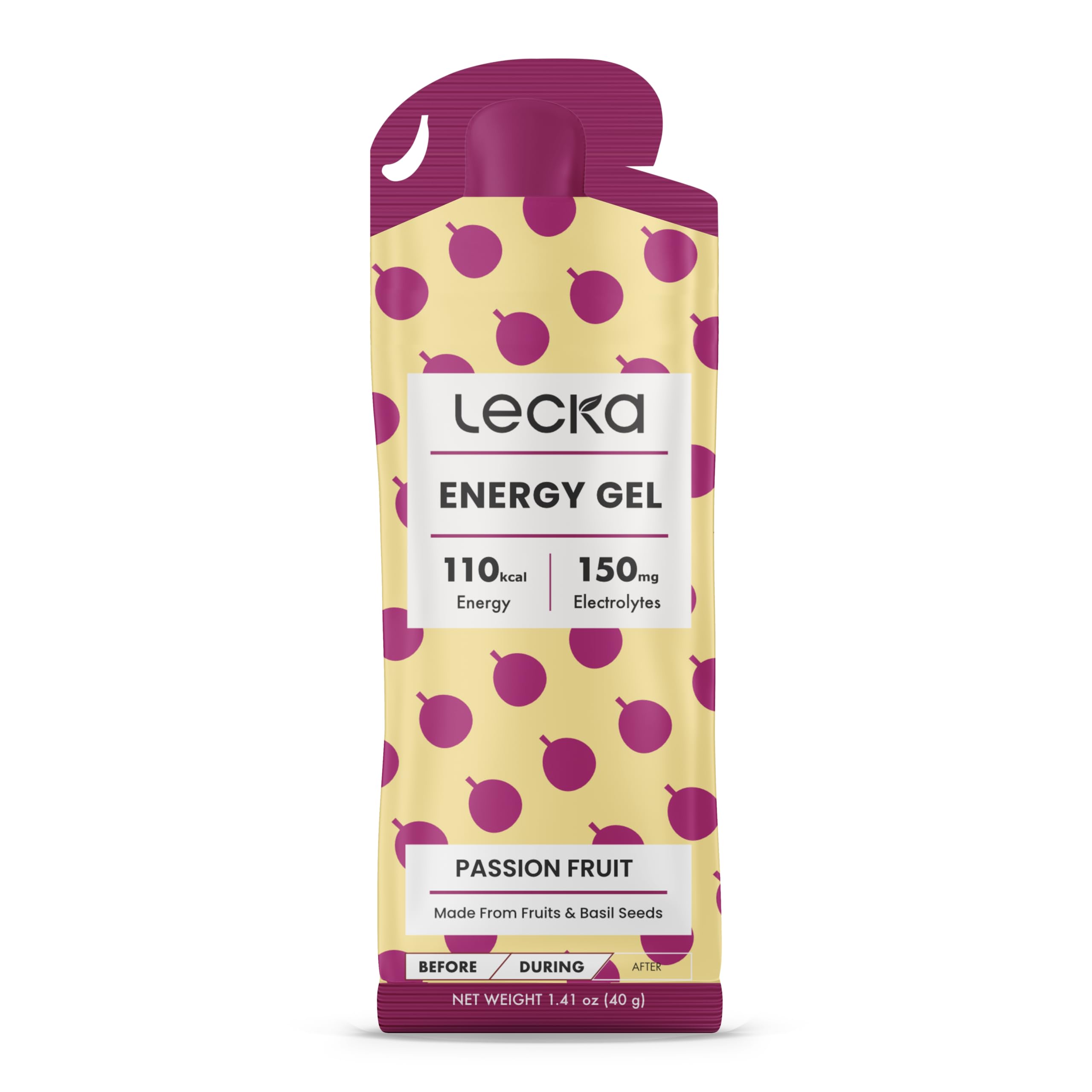 LECKA- Energy Gel Passion Fruit (44g)