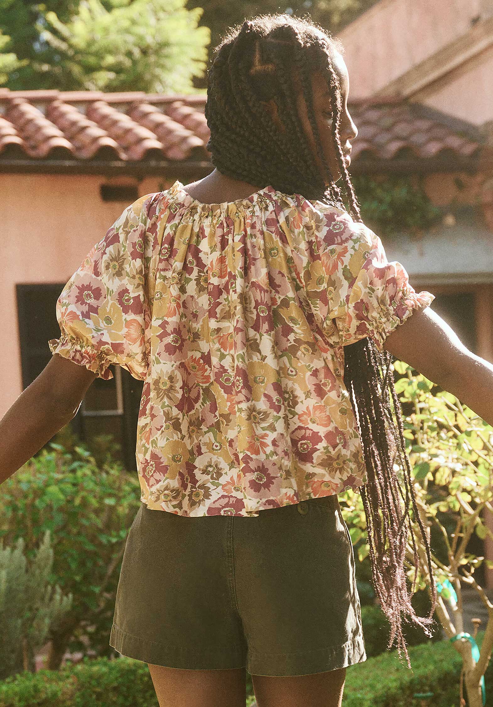 Blouse The Garland Golden-Lilac