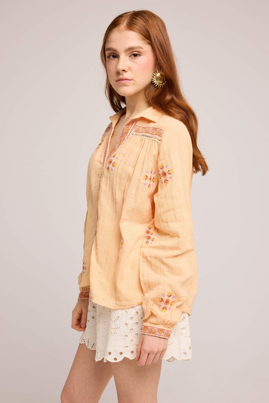 Blouse Carinio Poudre