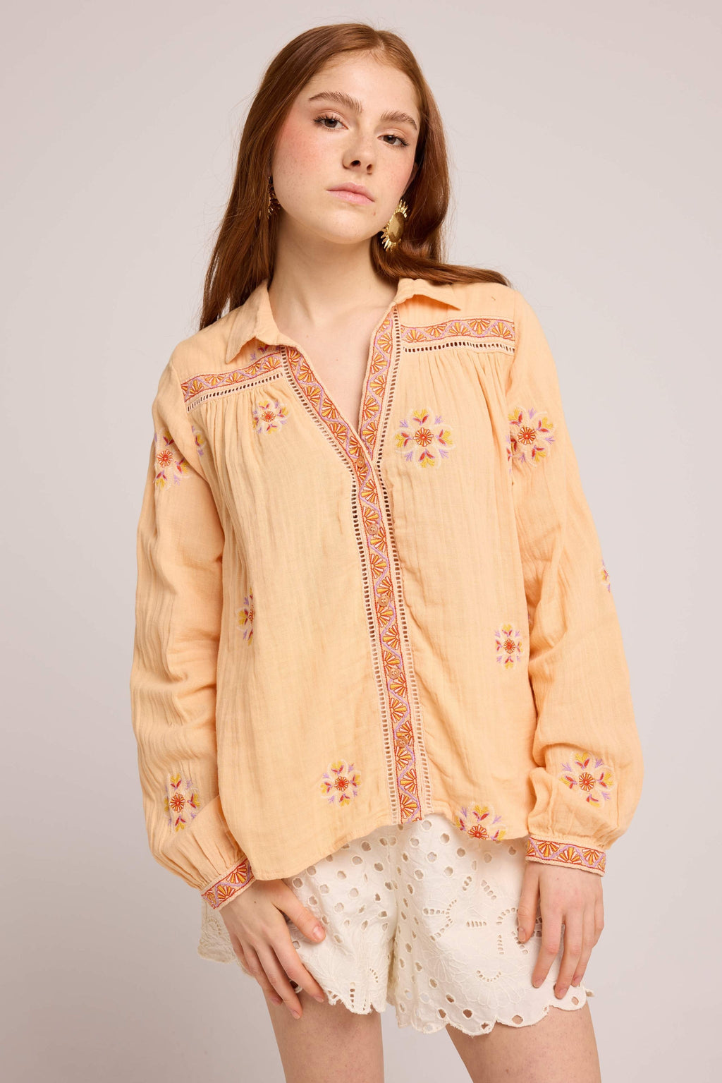 Blouse Carinio Poudre