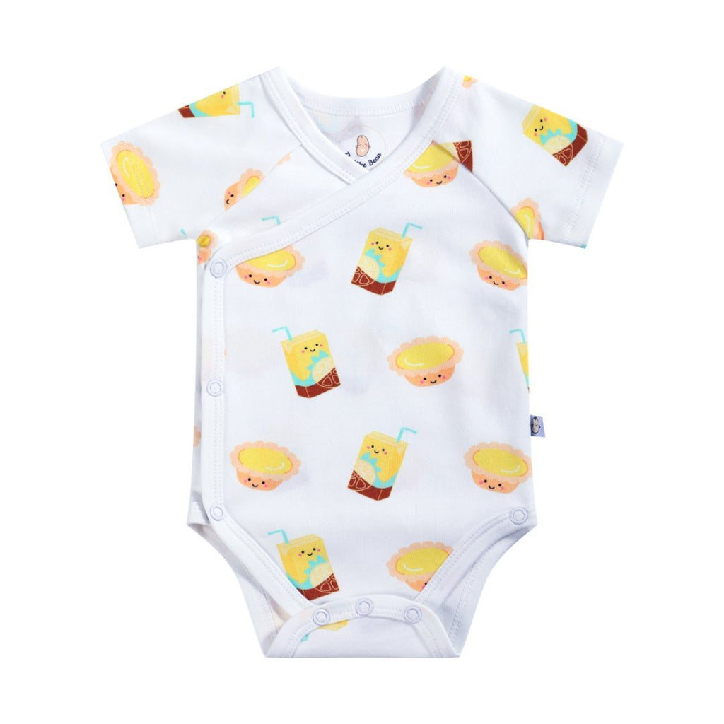 Organic Cotton Baby Onesie - Lemon Tea + Egg Tart