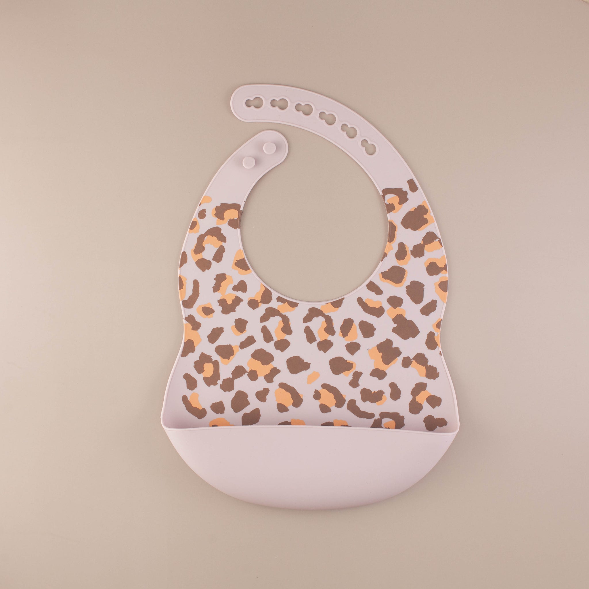 Leopard Print Silicone Bib