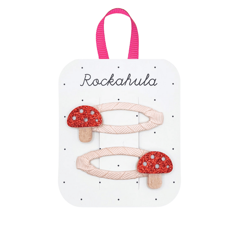 Little Toadstool Glitter Clips