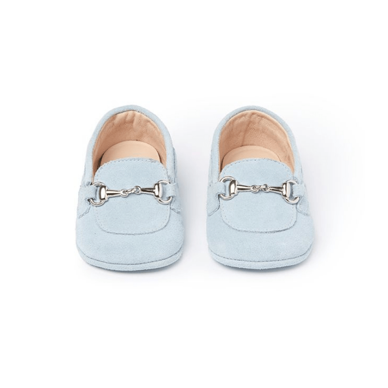 Lorenzo Newborn Shoes - Celeste Suede