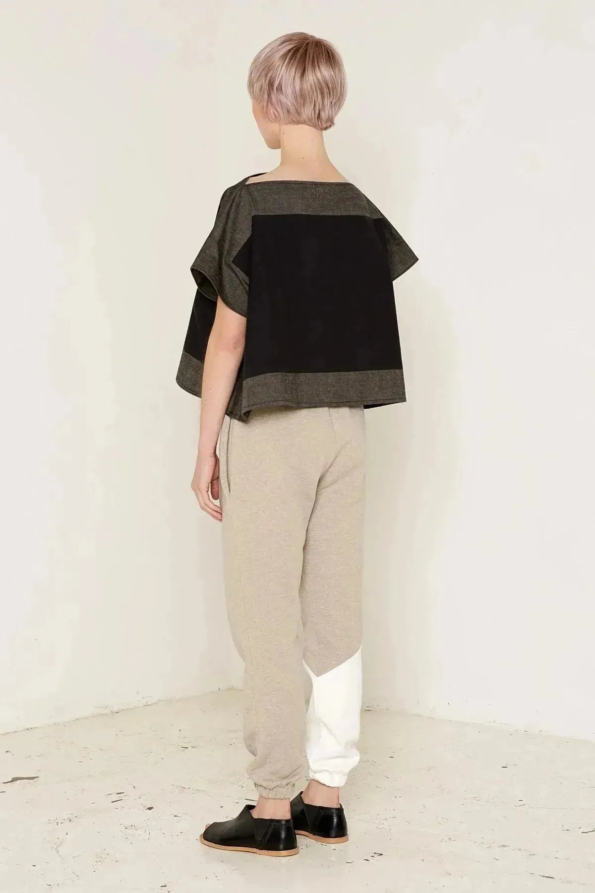 Luna Top (Black and Grey)