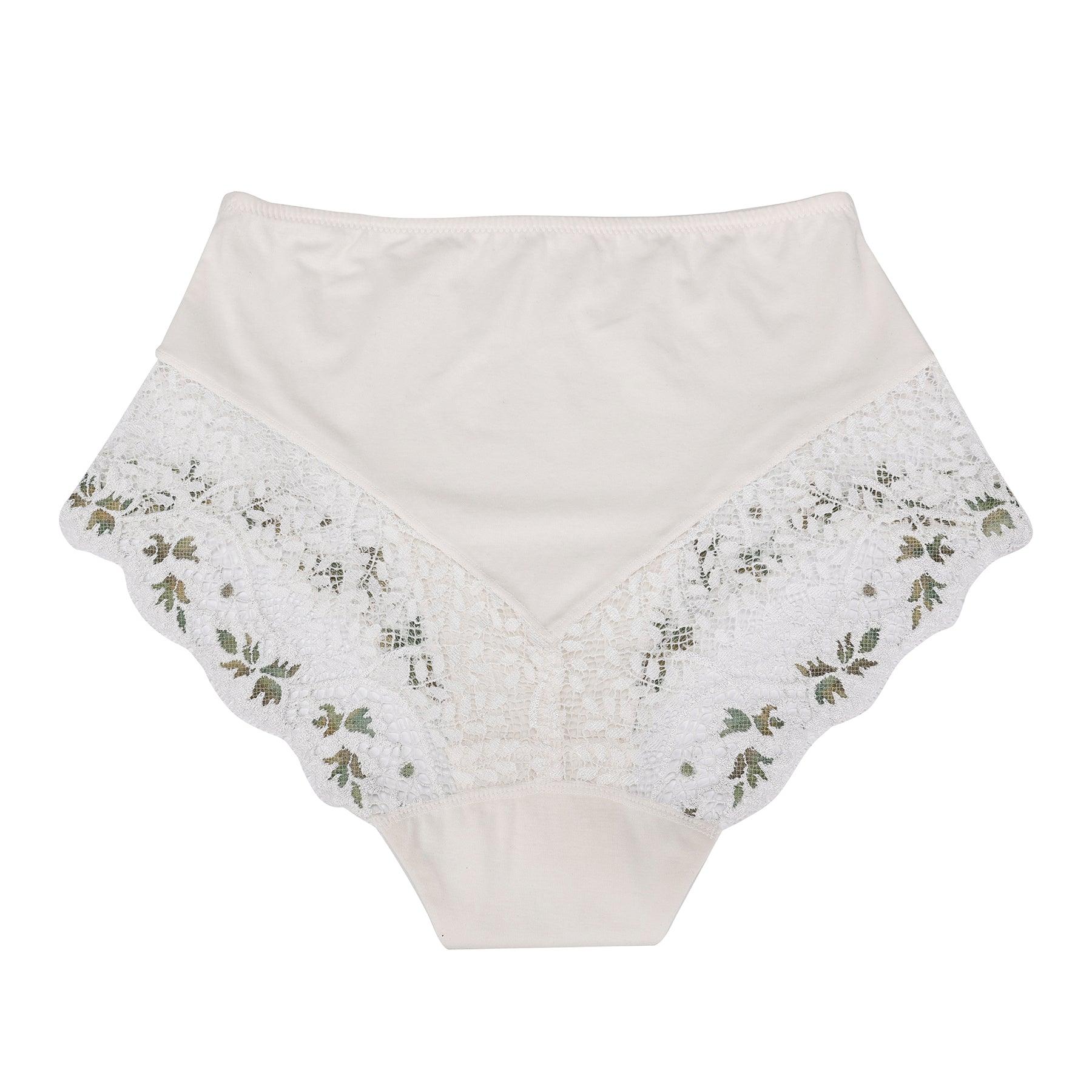 Nova - High Waisted Silk & Organic Cotton Full Brief