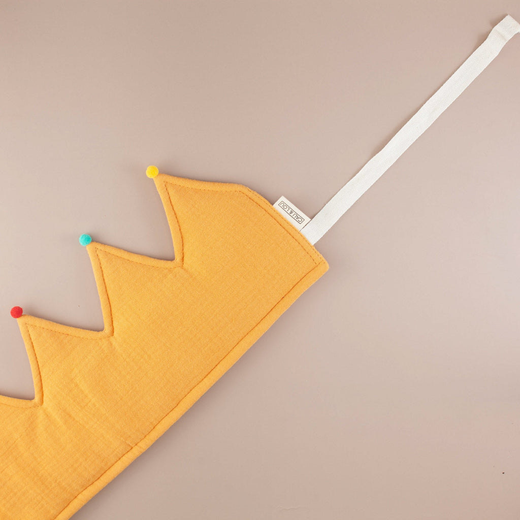 Mustard Yellow Muslin Crown