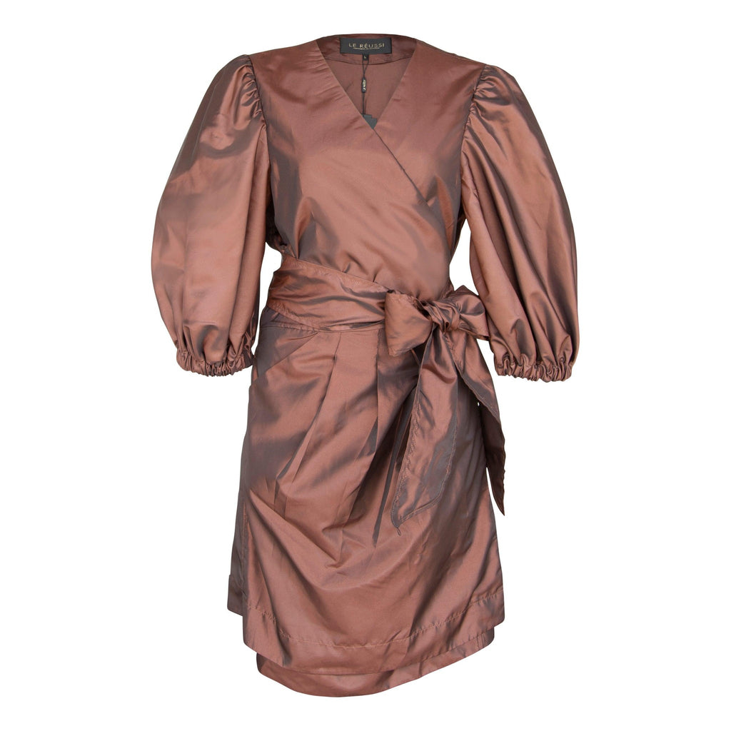 Power Bordeaux Red Wrap Dress â€?Elegant Women's Dress