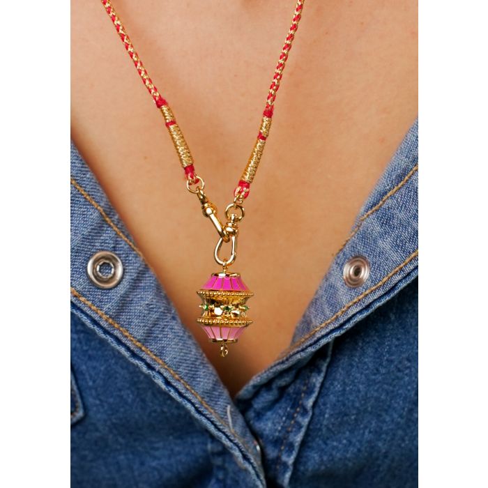 Necklace Big Talisman Co-272g Gold