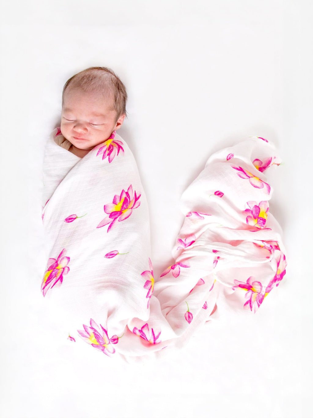 Organic Swaddle Set - Enchanted Garden (Magical Lotus & Flower Bud)