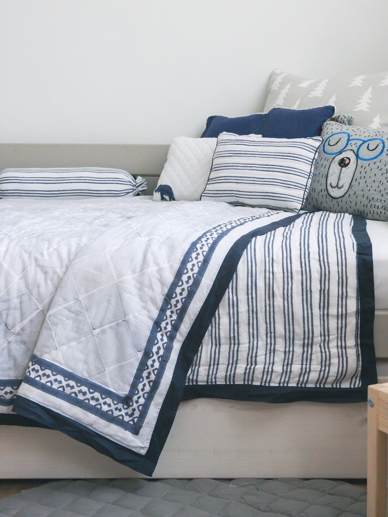 Cairo Blue Baby Quilt