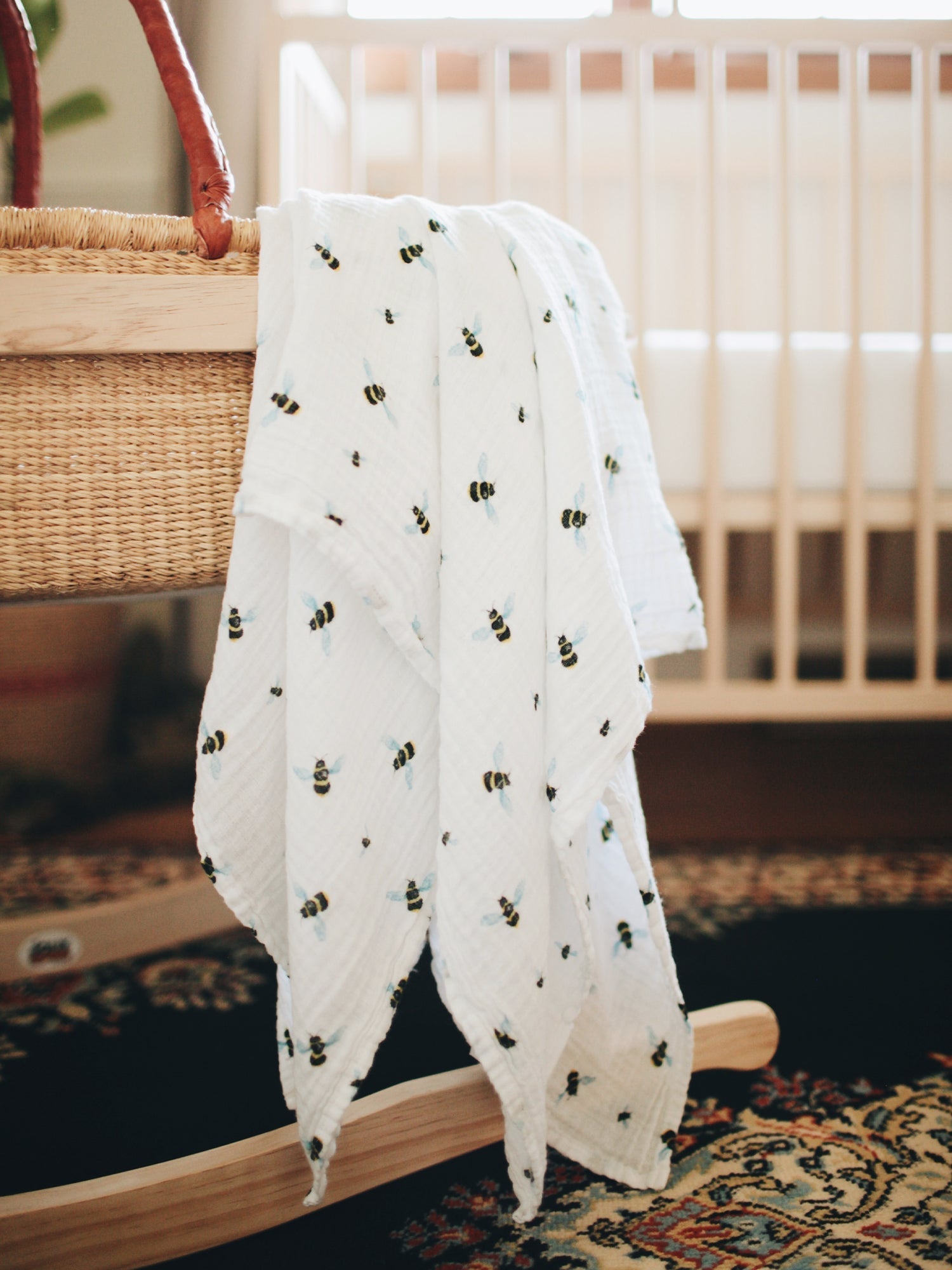 Organic Swaddle - Bee