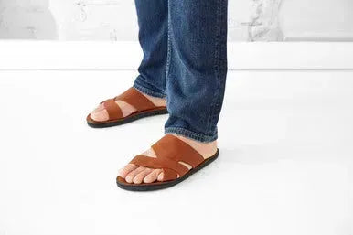 The Mateo Men's Leather Slide Sandal