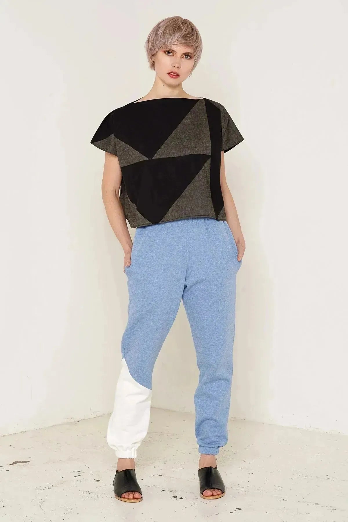 Mercury Top (Grey and Black)