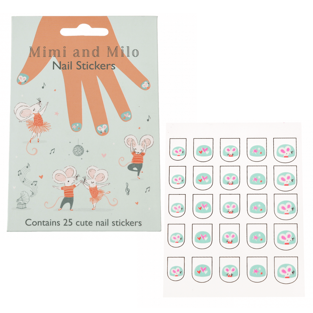 Mimi And Milo Nail Stickers (Pack of 25)