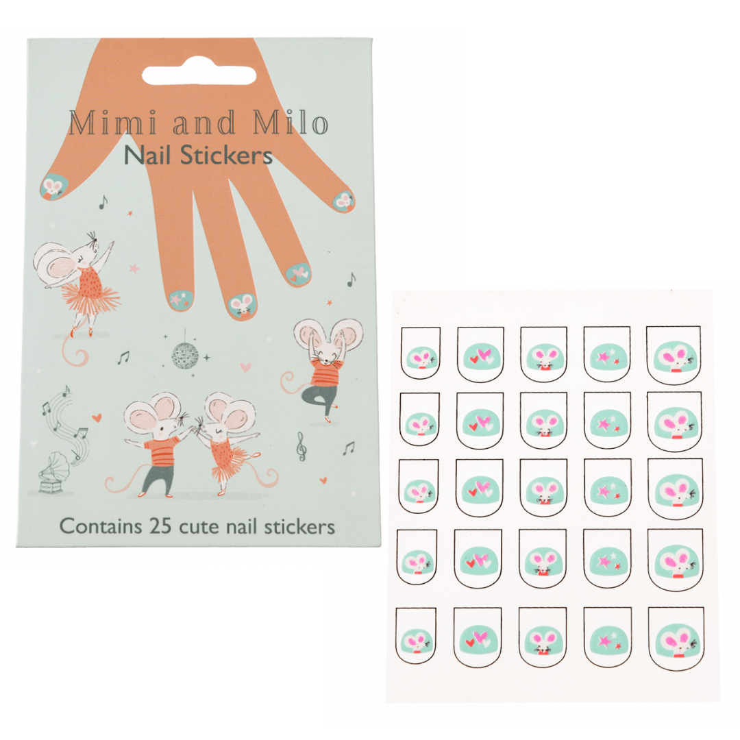 Mimi And Milo Nail Stickers (Pack of 25)