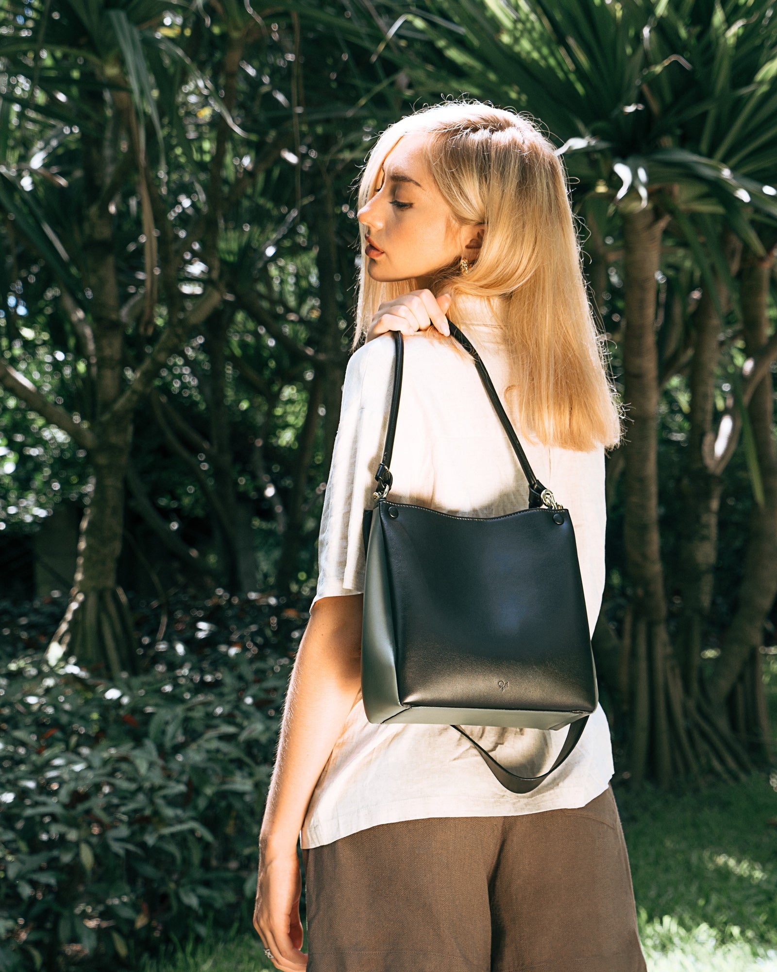 🌽 Mini Two-Tone Tote Corn Leather