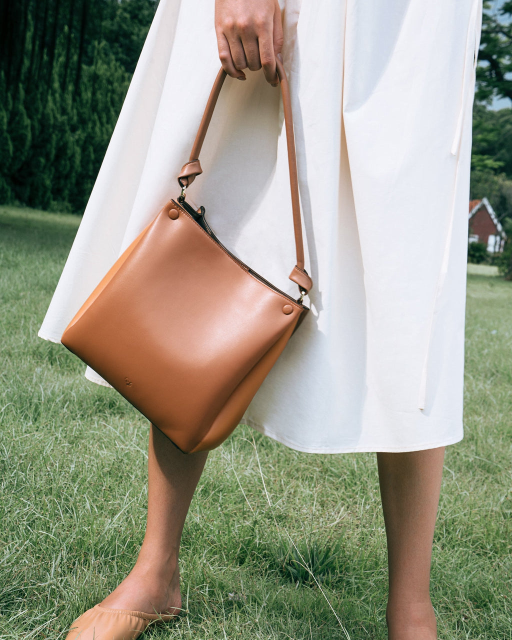 🌽 Mini Two-Tone Tote Corn Leather