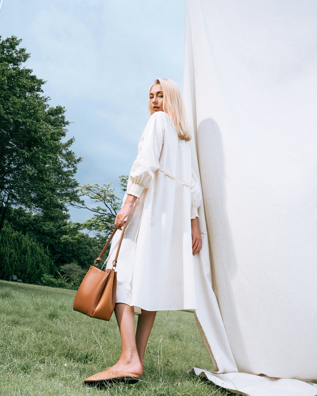 🌽 Mini Two-Tone Tote Corn Leather