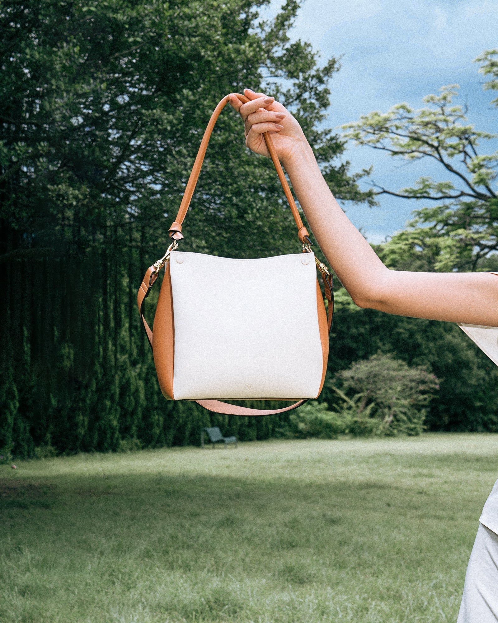 🌽 Mini Two-Tone Tote Corn Leather