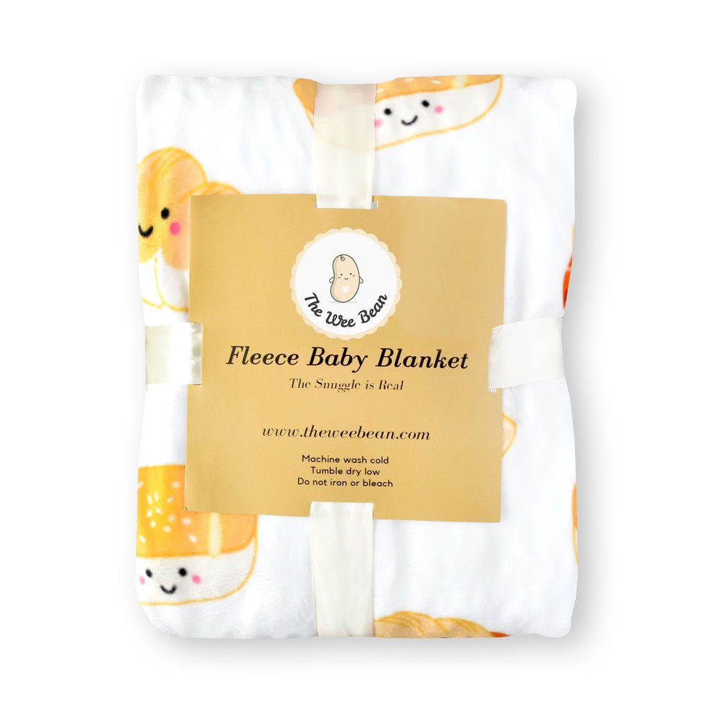 Minky Fleece Sensory Baby Blanket - Bakery Buns