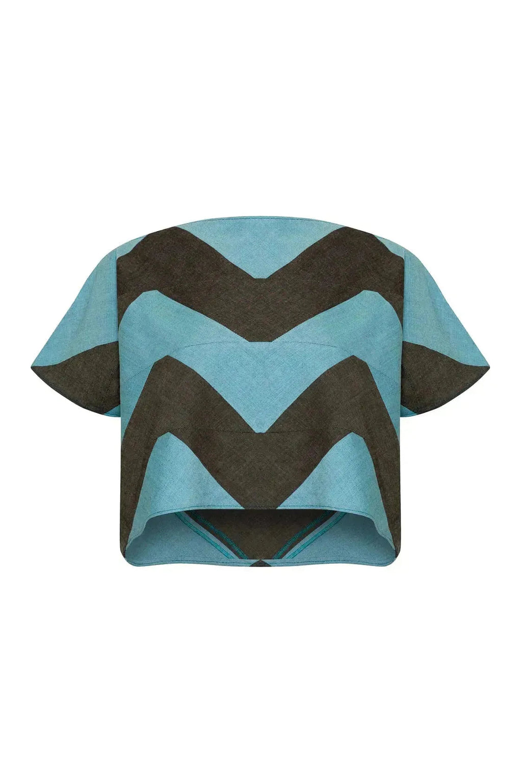 Namaka Top (Grey and Aqua)