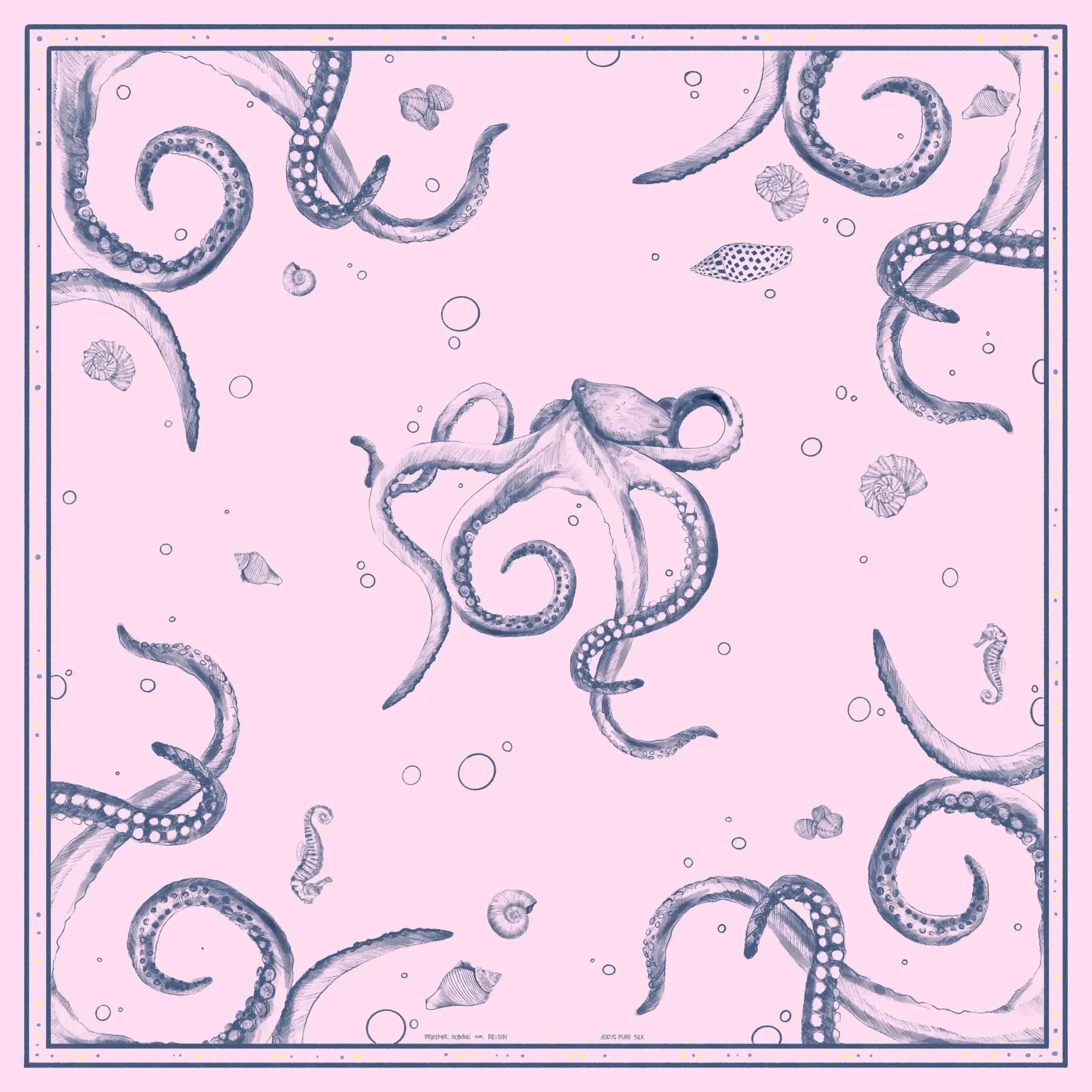 OCTOPUS silk scarf