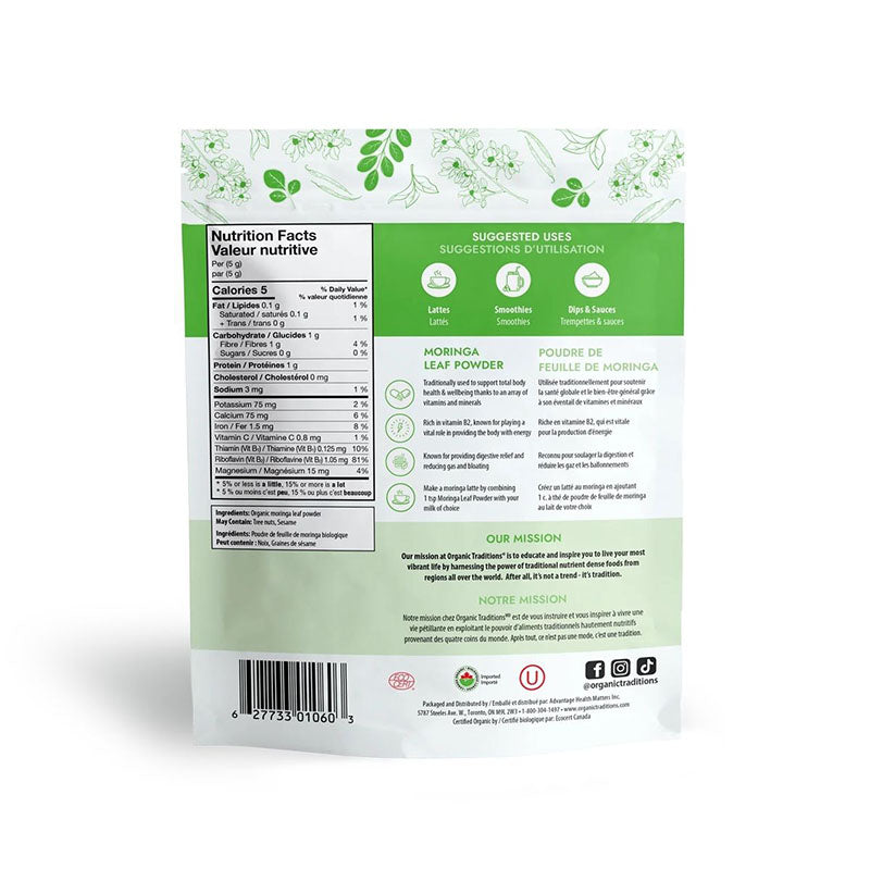 Organic Traditions Moringa Leaf Powder 200g