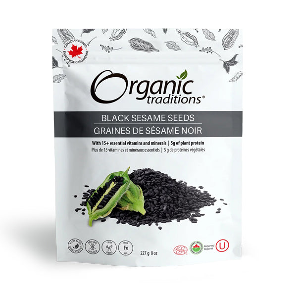 Organic Traditions Black Sesame Seeds 227g