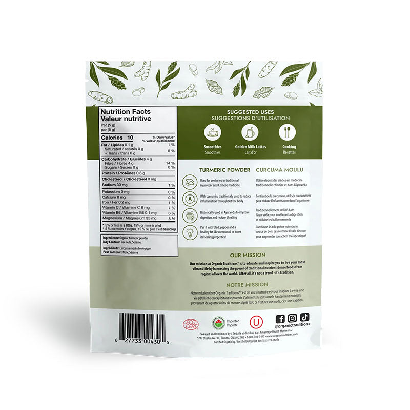Organic Traditions Turmeric Powder 200g