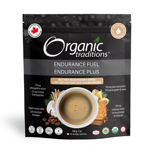 Organic Traditions Endurance Fuel Mushroom Coffee 140g