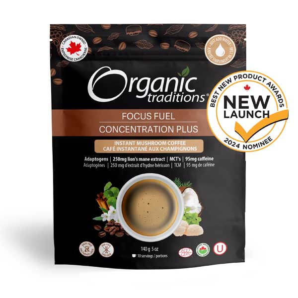 Organic Traditions Focus Fuel Coffee 140g Keto Friendly