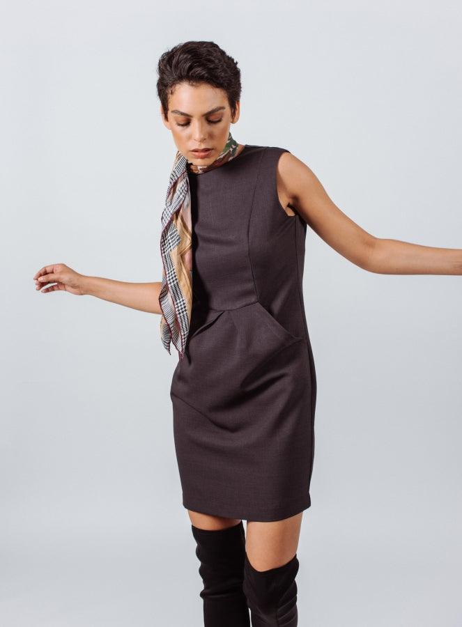 Luxe Wool Mini Dress â€?Elegant Women's Winter Dress