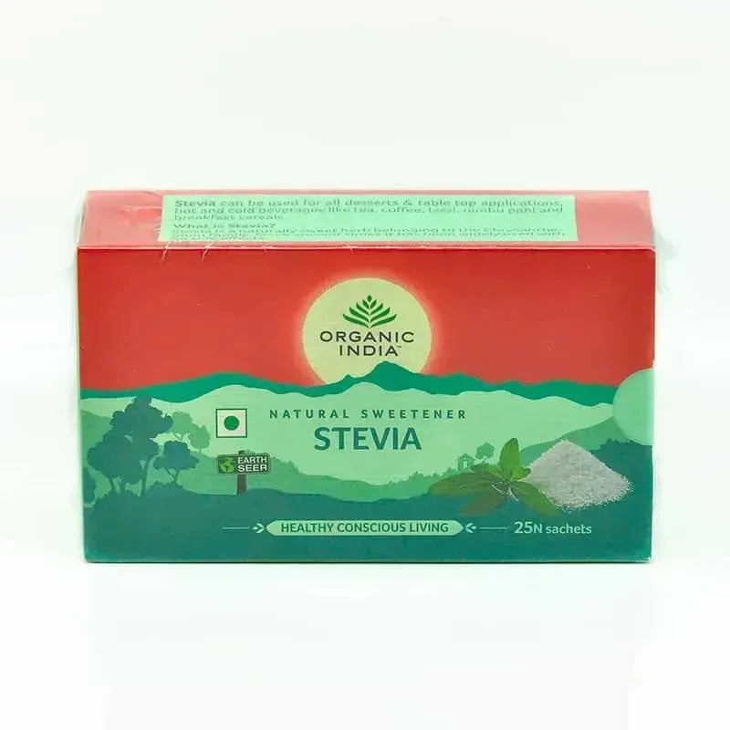 Organic India Natural Sweetener Stevia 25 Sachets