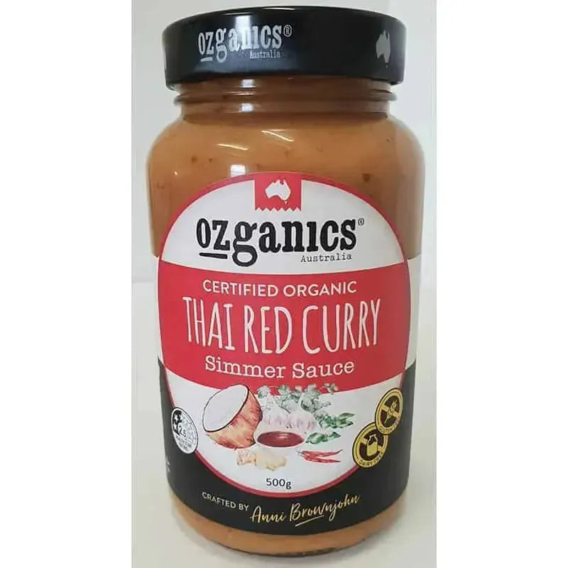 Ozganics Organic Thai Red Curry Simmer Sauce 500g