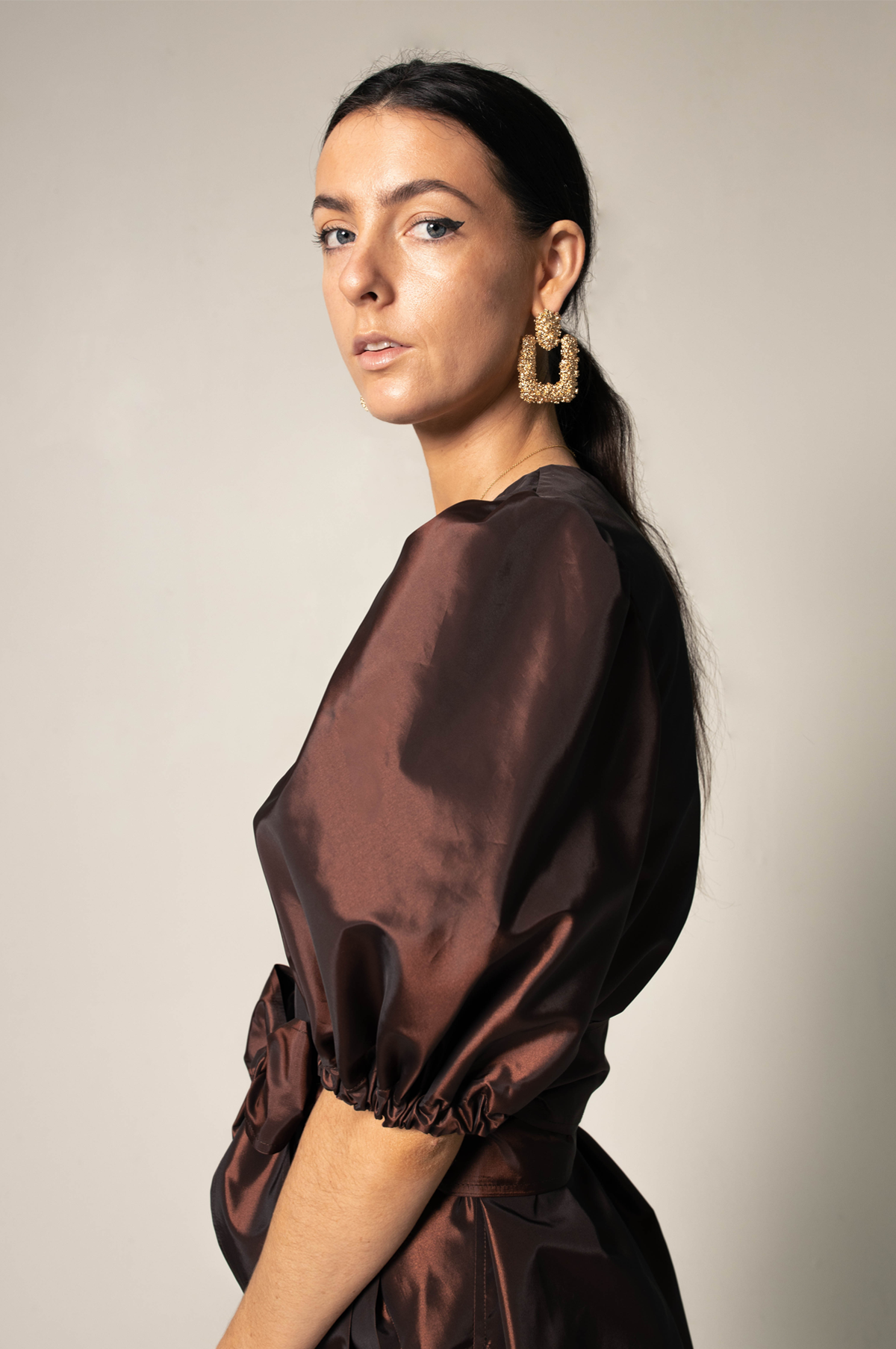 Power Bordeaux Red Wrap Dress â€?Elegant Women's Dress