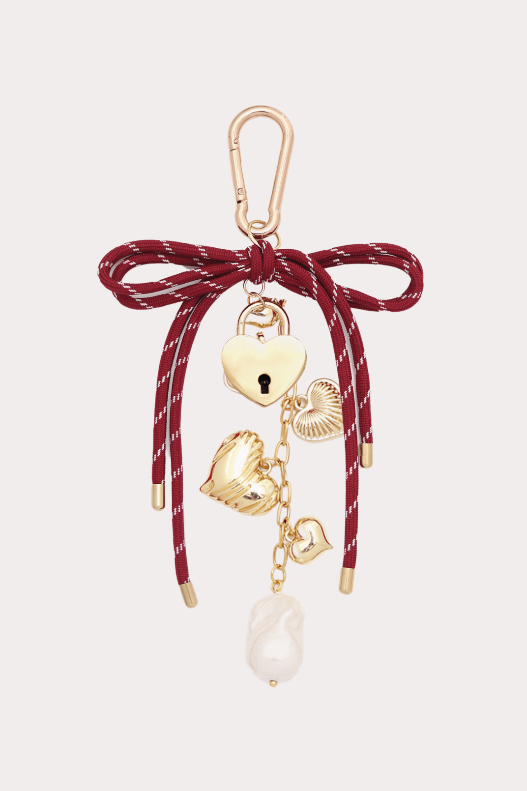 Ms17248 Charm Parker Bag Charm Burgundy-Gold