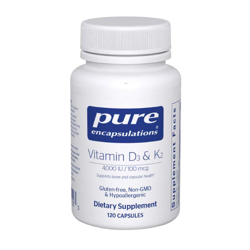 PURE Vitamin D3 & K2 120's