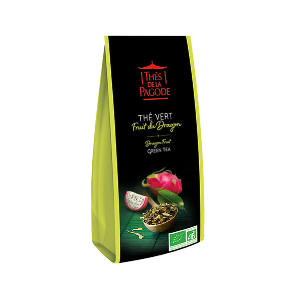 Thes de la Pagode Green Tea w/ Dragon Fruit 100g