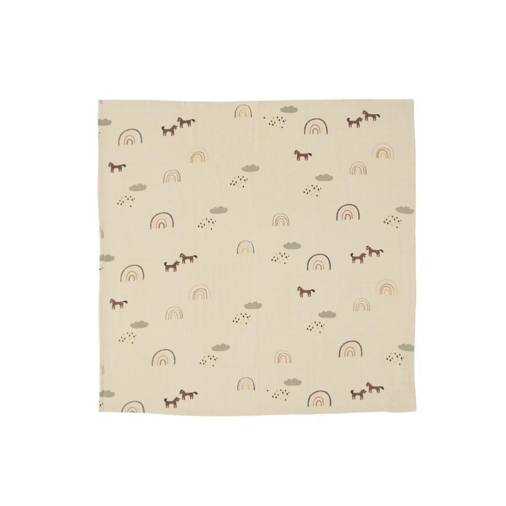 Muslin Square - Rainbow - 3 Pcs/Pack