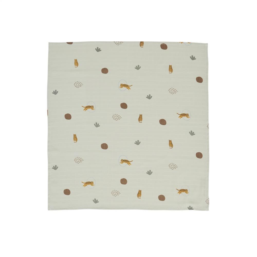Muslin Square - Tiger - 3 Pcs/Pack
