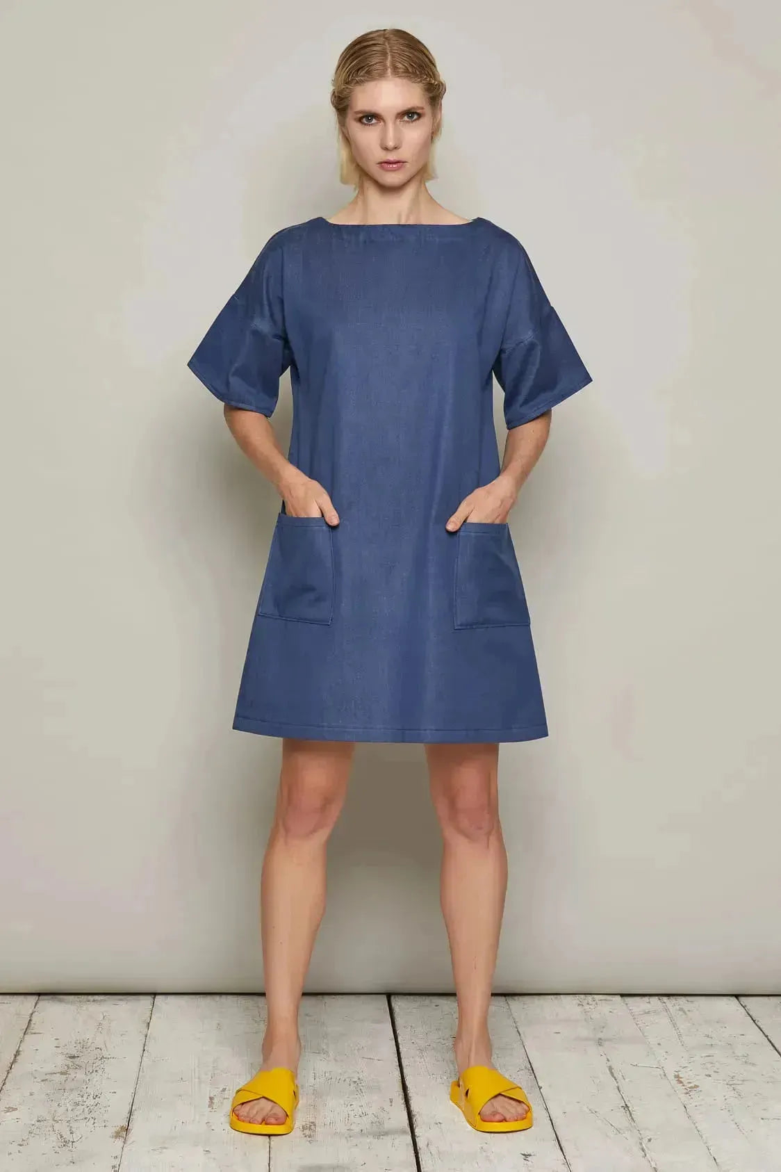 Paula Dress (Navy)