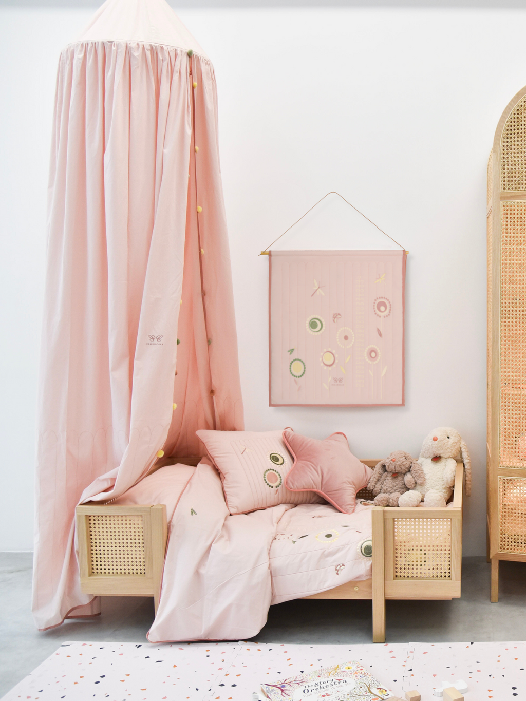 Canopy - Pink Blossom｜Kids Bed Conopy
