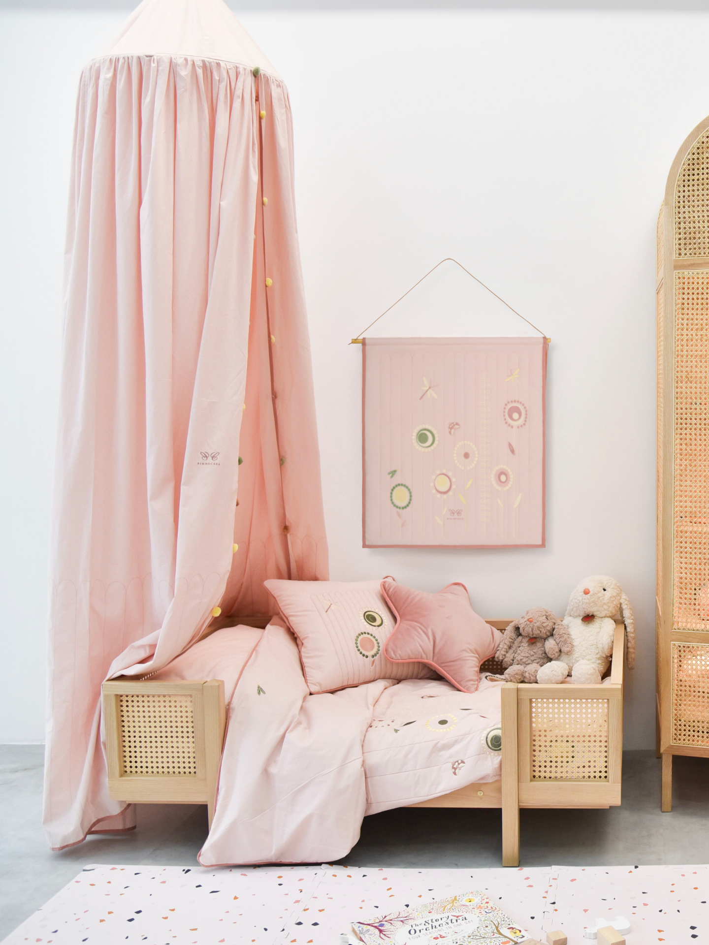 Canopy - Pink Blossom｜Kids Bed Conopy