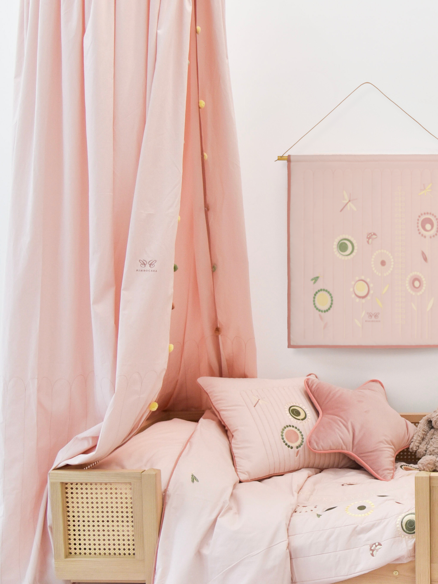 Canopy - Pink Blossom｜Kids Bed Conopy