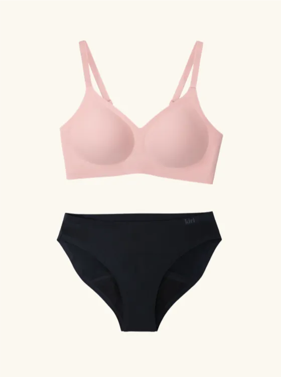 Heather Pink Bra & Panty Bundle Set